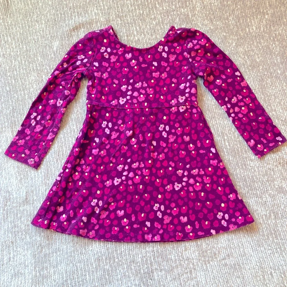 Floral‎ Knit Dress Gymboree 100% Cotton Fall School Cottagecore 5